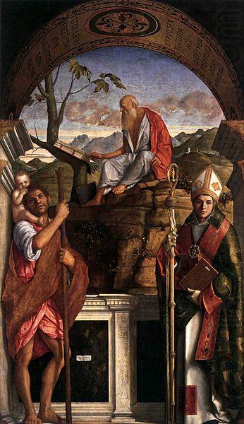 Sts Christopher, Giovanni Bellini